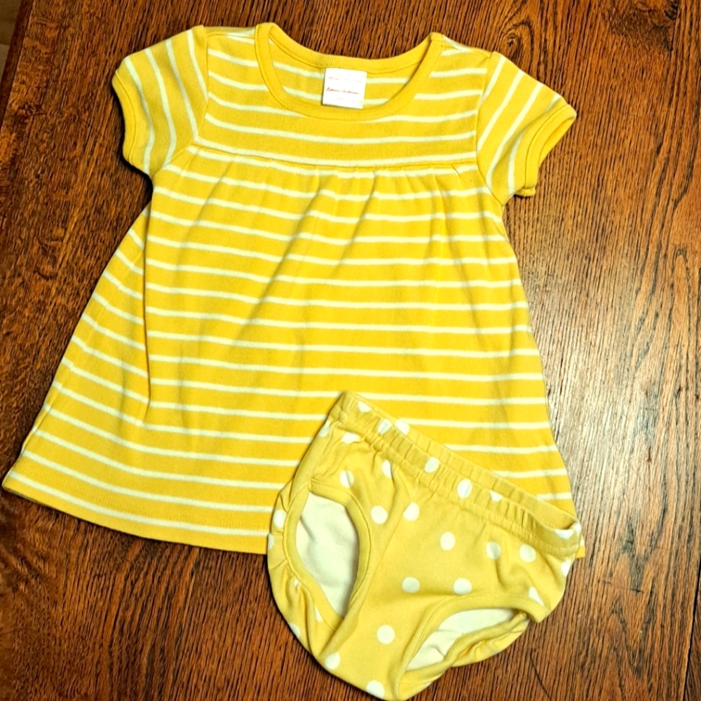 Hanna Andersson Yellow baby dress